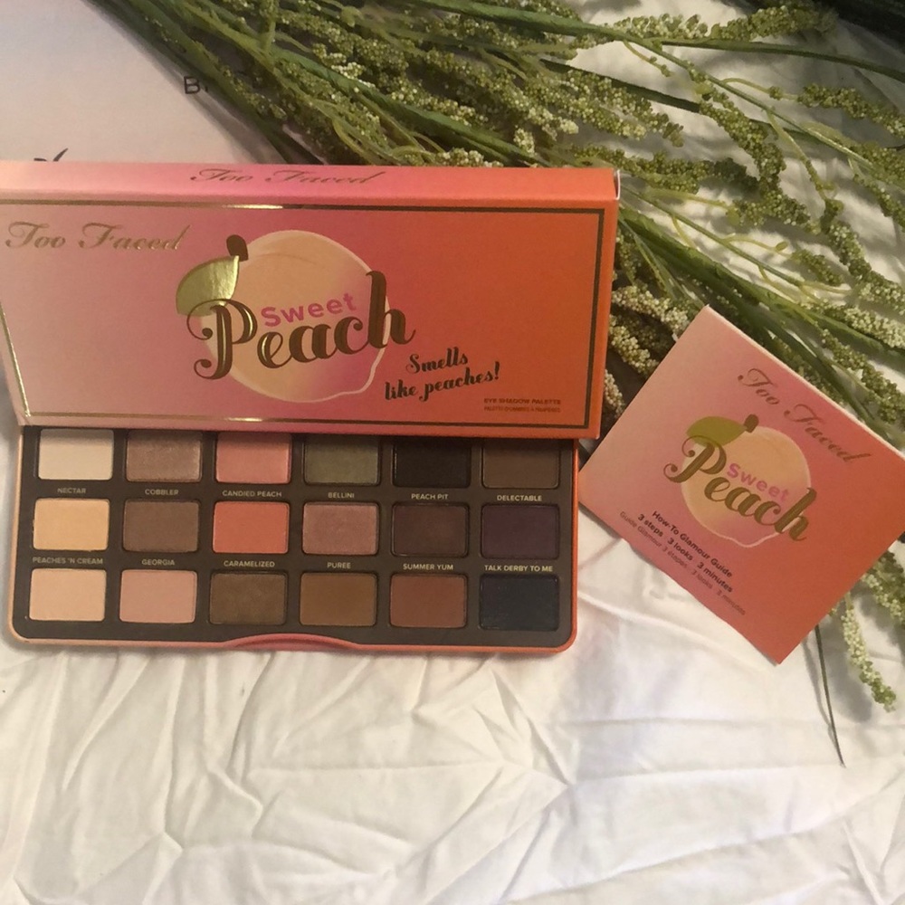 USED Too Faced Sweet Peach Eye Shadow Palette